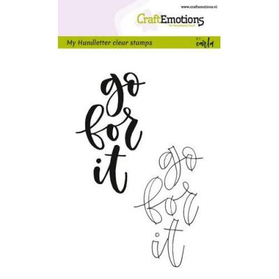 CraftEmotions Clear Stamps - Go for it